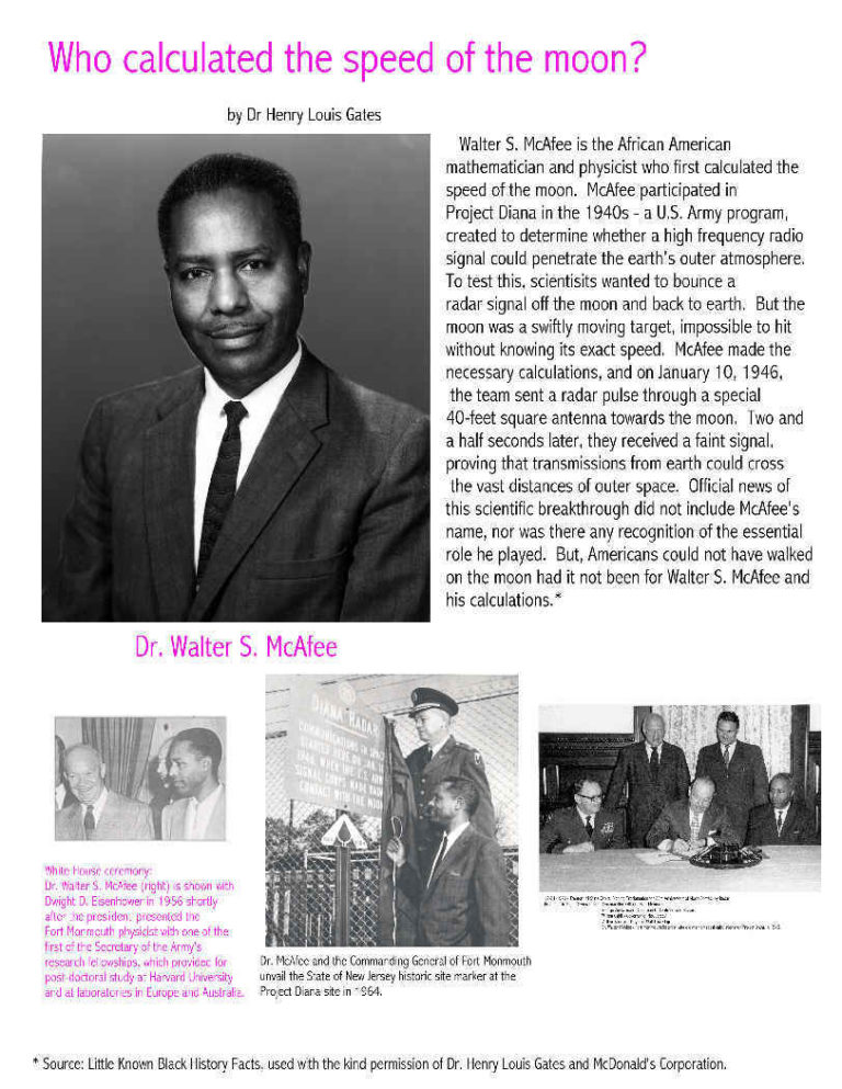 Dr. Walter McAfee | InfoAge Science & History Center